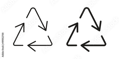 Recycle icon. Vector Isolated Illustration for web design.