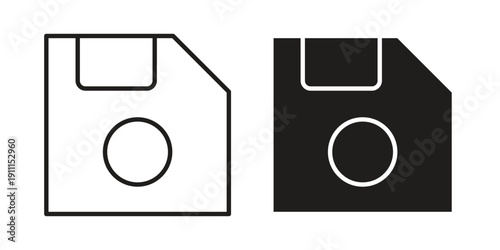 save button icon. Vector Isolated Illustration for web design.