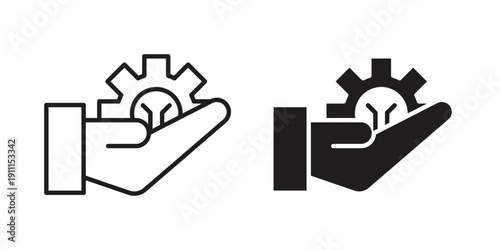 Service offer icon. Vector Isolated Illustration for web design.