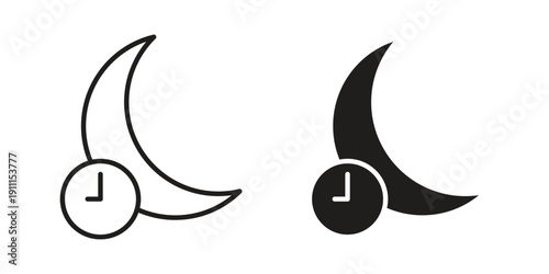 Sleeping time icon. Vector Isolated Illustration for web design.