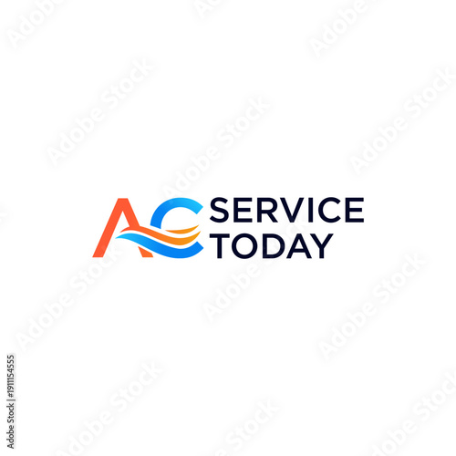AC Service Today Logo Design.