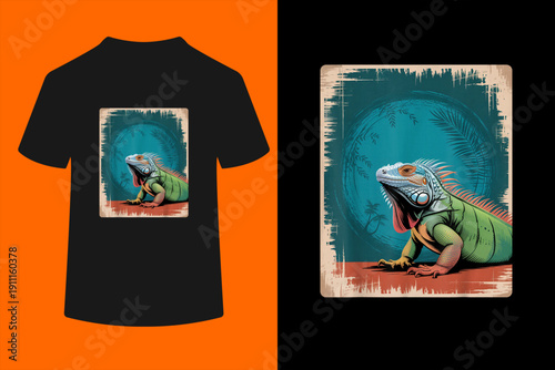 Vintage Retro Iguana T-Shirt
