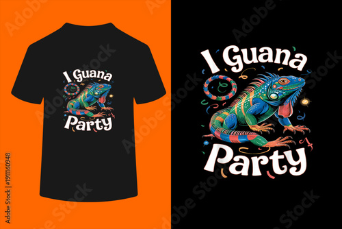 I Guana Party Funny Iguana Lover Pet Lizard Cute Animal Kids T-Shirt
