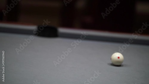 Close Up of Hands Playing Billiards with Cue Stick – Pool Game Action