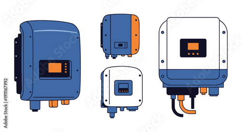 Solar Inverter Line filed color trendy design