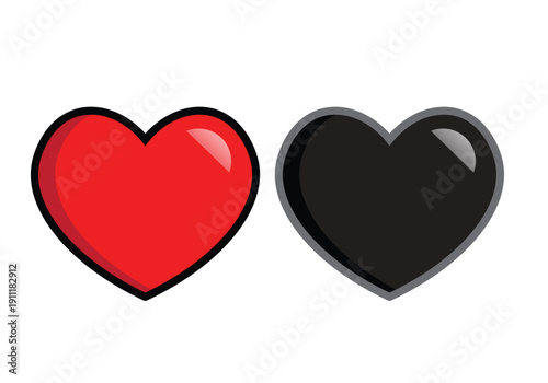 Heart icon, love valentine's day  vector icon .
