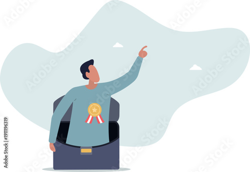 Expertise advice, top performance employee or award recognition winning,person's life situation and his activities.