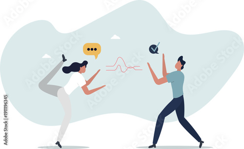 Active listening and speech hearing communication skills.Couple conversation with soft skills and ability to understand info.person's life situation and his activities.