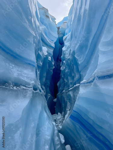 Alpine Glacier Crevasse