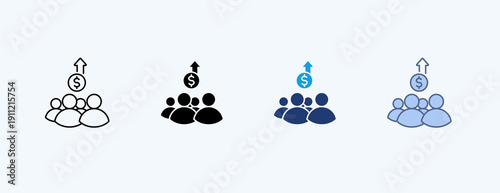 Audience Engagement Multiple Icon Illustration Vector
