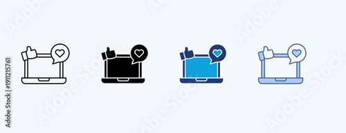Video Content Multiple Icon Illustration Vector