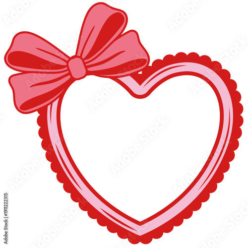 marco de foto en forma de corazon