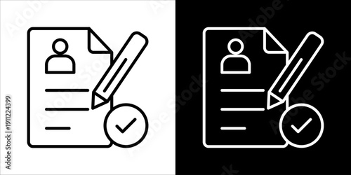 Enrollment Icon Sheet Black And White