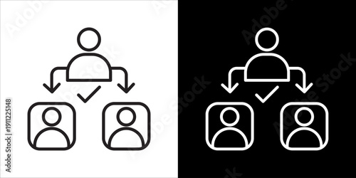 Delegation Icon Sheet Black And White