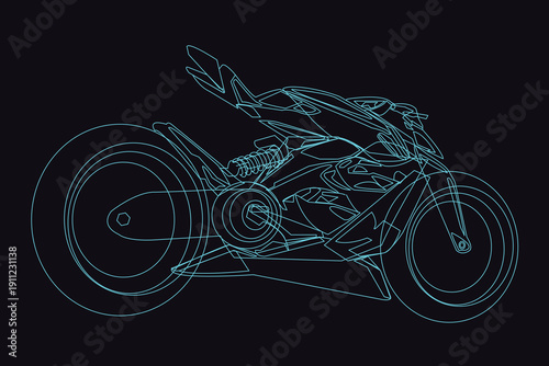 super fast and sophisticated motorbike	