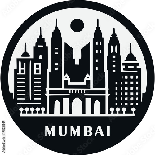 Mumbai Skyline Vector Icon