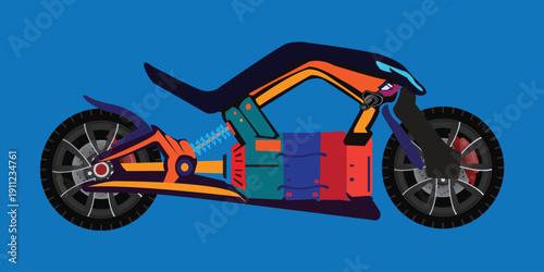 super fast and sophisticated motorbike	