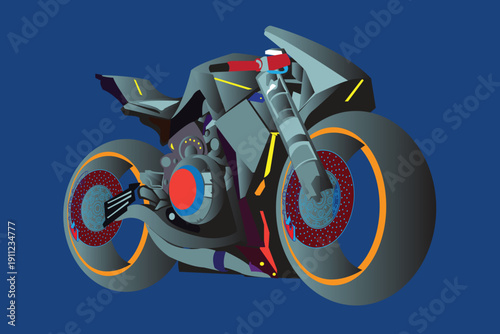 super fast and sophisticated motorbike	