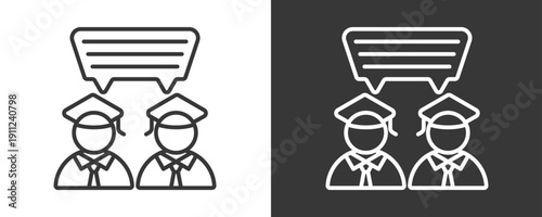 Communication Icon Set Vector Collection Isolated In Black And White