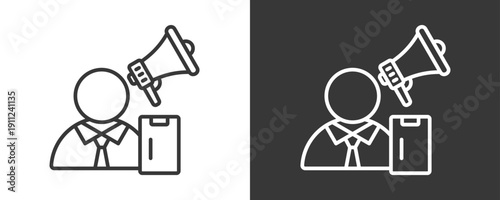 Coach Icon Set Vector Collection Isolated In Black And White