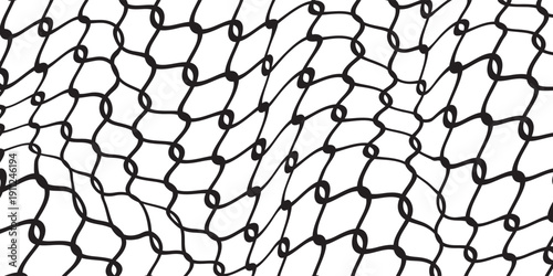 Net pattern. Rope net vector silhouette. Soccer, football, volleyball, tennis and tennis net pattern.