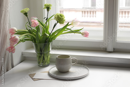 Cuadro en lienzo Easter spring still life