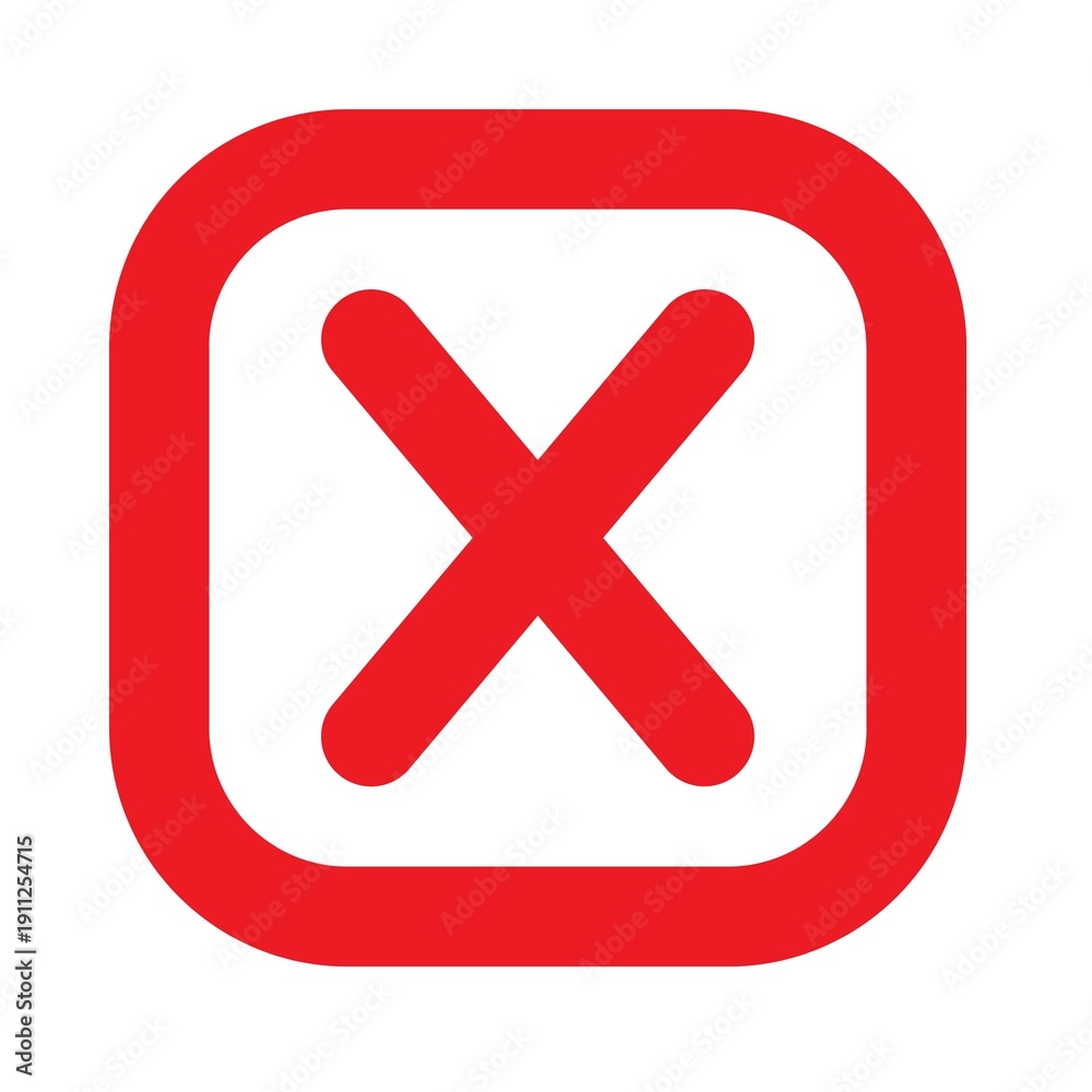 Obraz premium red cross icon