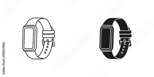 Modern Smartwatches with Sleek Designs and Minimalist Aesthetics on White Background