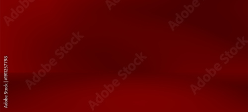 Wall interior background, studio  and backdrops show products.with shadow from window color red background for text insertion and presentation product