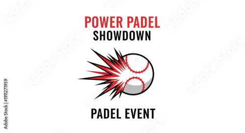 Dynamic Padel Event Graphics For Power Showdown Promotions