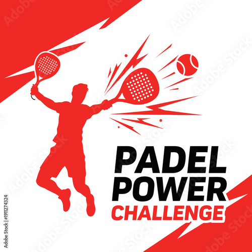 Dynamic Padel Tennis Athlete Powering Through A Competitive Challenge