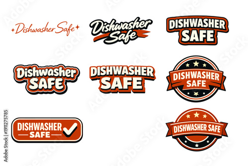 Dishwasher safe labels: various designs and styles for safety guidance