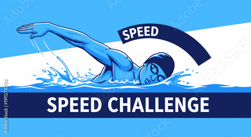 Dynamic Swimmer Captures Speed Challenge Victory With Powerful Strokes