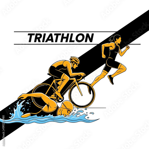 Dynamic Triathlon: A Striking Illustration Of Athletic Endurance and Multi-Sport Competition