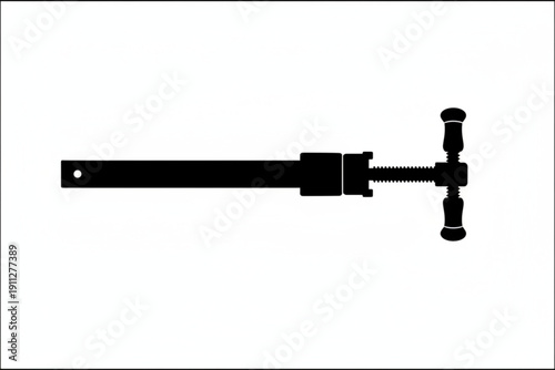 Precision Tool: A silhouette of a meticulously engineered precision tool, showcasing its sturdy construction and intricate design.