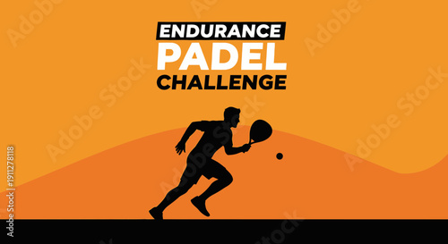 Endurance Padel Challenge Graphic Illustration For Sports Events