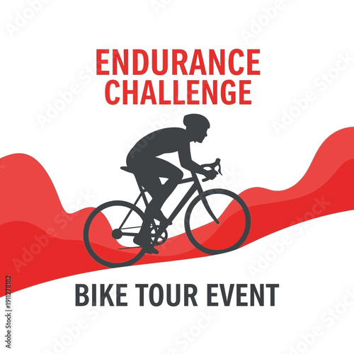 Endurance Challenge Bike Tour Event Graphic Design