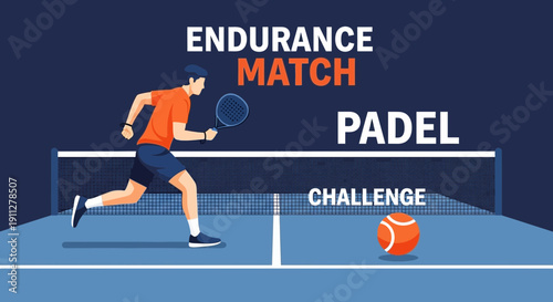 Energetic Padel Match Challenge Graphics For Sports Enthusiasts