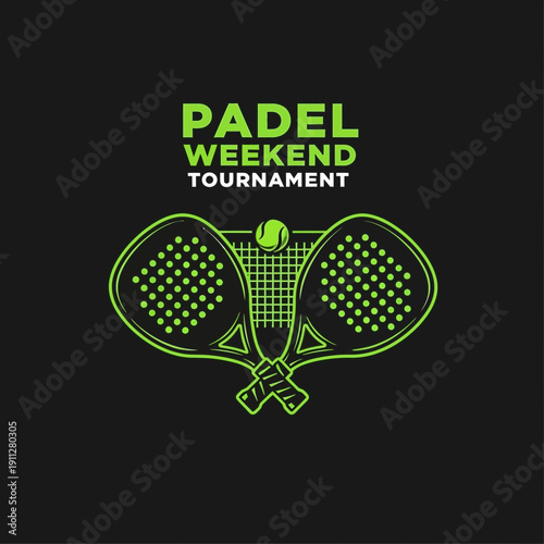 Exciting Padel Weekend Tournament Graphic Design And Sports Event Promotion