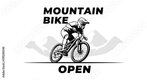 Extreme Mountain Biking Event Open Competition Graphic Design