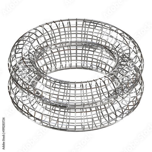 Abstract Data Grid Torus Geometry Metallic Structure