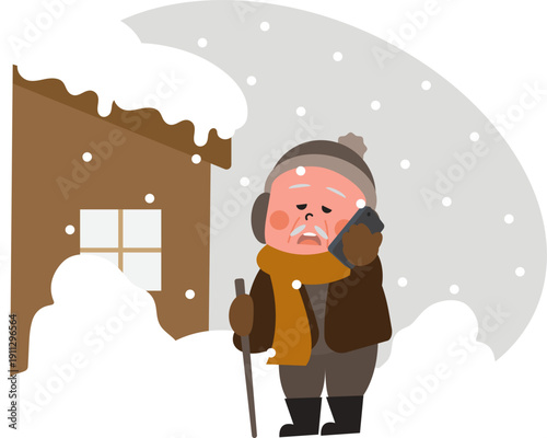Senior citizens and snowstorm situations