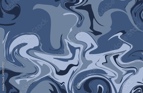 ネイビーのマーブル抽象背景パターンデザイン