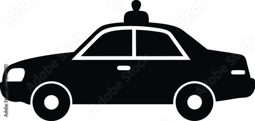 Taxi Service Icon Vector Illustration Transportation Vehicle City
