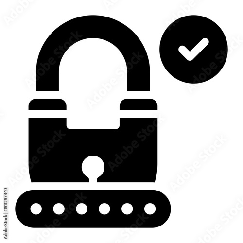 Photos password glyph icon