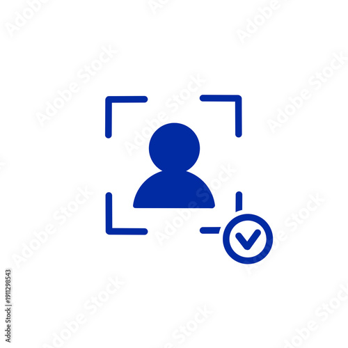Security Icons – Biometric Face Scan / 生体認証顔スキャンアイコン