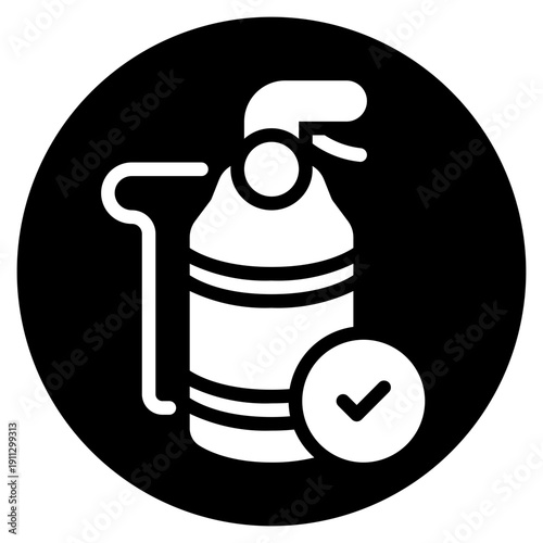 fire extinguisher glyph icon