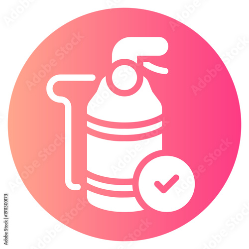 fire extinguisher gradient icon