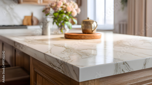 Wallpaper Mural Elegant and Functional Kithen Counter Style with Clen Lines and Durable Materils Torontodigital.ca