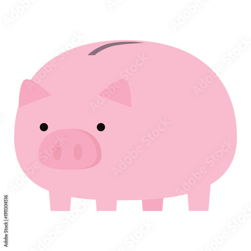 ブタの貯金箱のイラスト